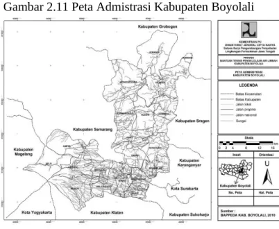 Gambar 2.12 Peta Jaringan Jalan Kabupaten Boyolali