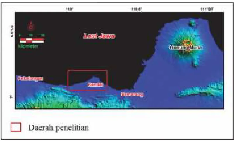 Gambar 1. Lokasi daerah penelitian di wilayah Kabupaten Kendal, Jawa Tengah.