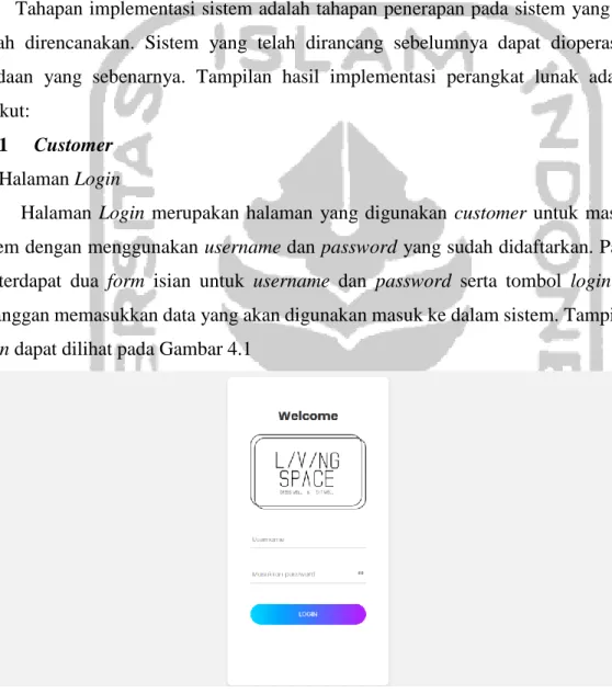 Gambar 4.1 Halaman Login 