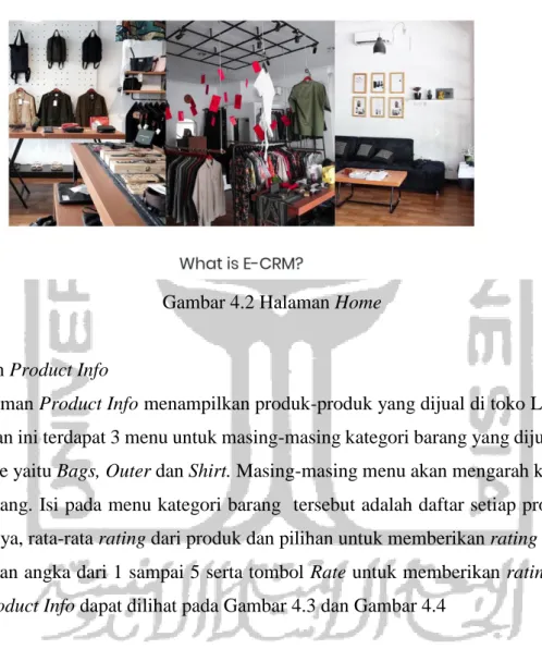 Gambar 4.2 Halaman Home 