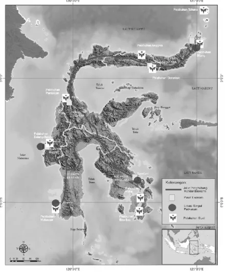 Gambar 4.29  Lokasi Simpul Perikanan di Pulau Sulawesi 