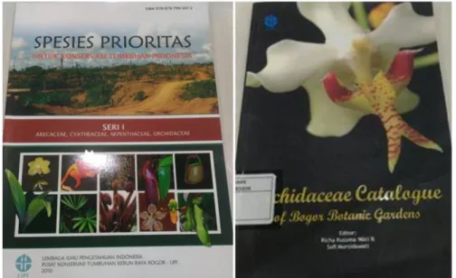 Gambar 5. Koleksi Buku yang Berisi Informasi Mengenai Anggrek di Papua 