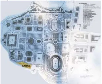 Gambar 8 Tata Guna Lahan menurut Masterplan kawasan Stadion Jalak Harupat 