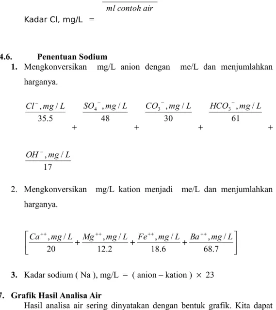 Tabel 8.2. Harga Konsentrasi Komponen