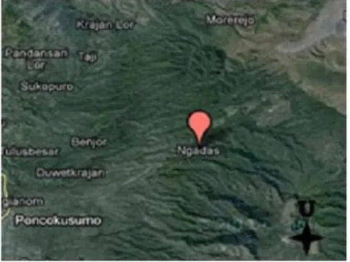 Gambar 1. Peta Lokasi Desa Ngadas  (Google Map, 2011) 