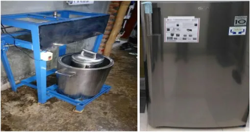 Gambar 3.  Mesin Pengaduk Es Puter dan Freezer     