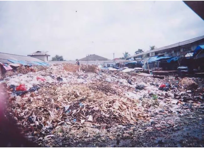 Gambar 5. Kondisi sampah pasar Parung tanpa