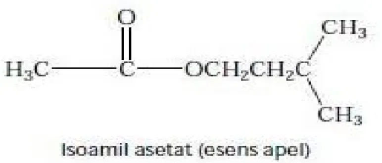 Gambar 2.3. Rumus Senyawa Molekul Etil Butirat  4. Amil Asetat 