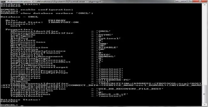 Gambar 5 Membuat 2 Oracle Instance Server Sebagai Server Utama dan Server Backup 