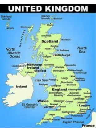 Gambar 2.1 Peta United Kingdom 