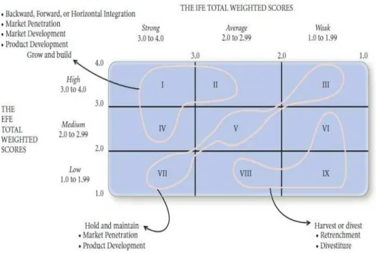 Gambar 2.1 : Contoh Matriks Internal - Ekesternal  