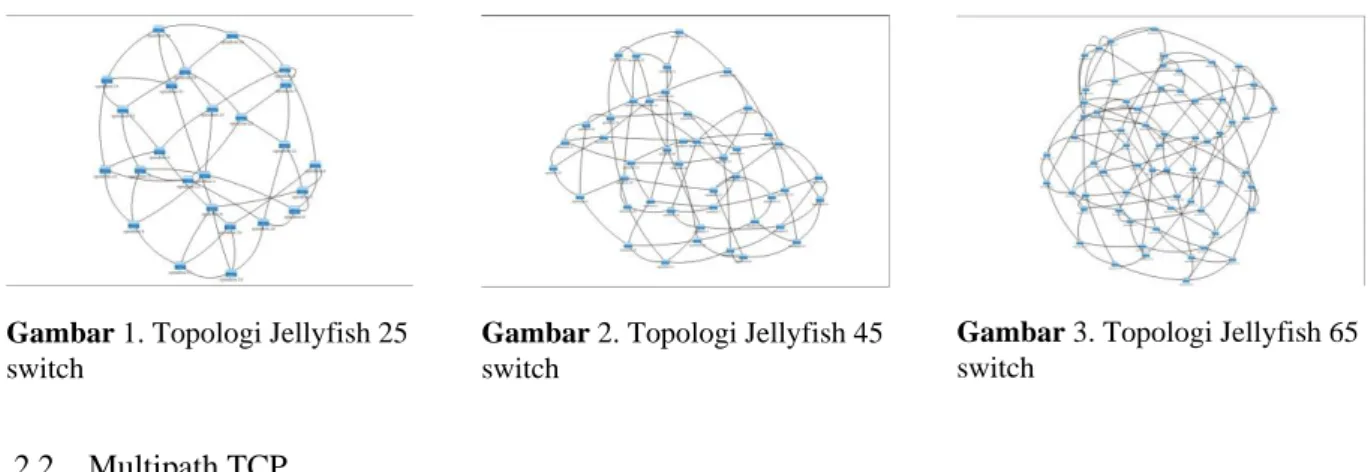 Gambar 1. Topologi Jellyfish 25  switch 