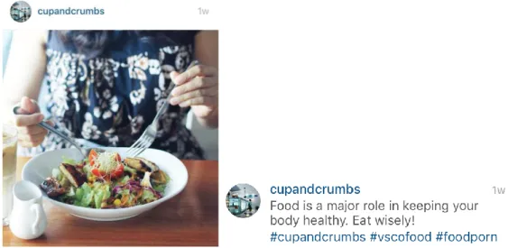 Gambar 4.12. Post Cup and Crumbs dengan Tema Aspirations and Beliefs  Sumber : Instagram @cupandcrumbs, 2015 