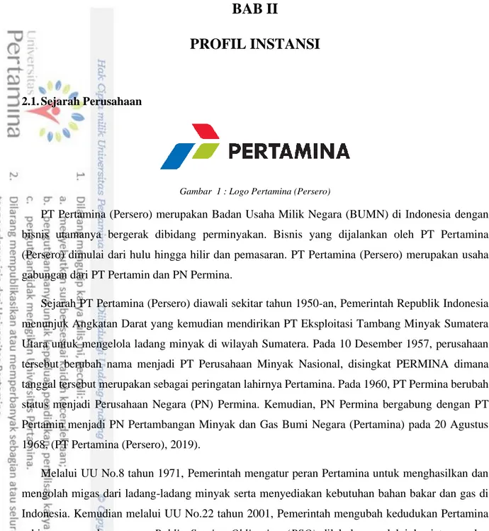 Gambar  1 : Logo Pertamina (Persero) 
