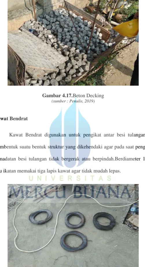 Gambar 4.17.Beton Decking 