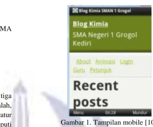 Gambar 1. Tampilan mobile [10] 