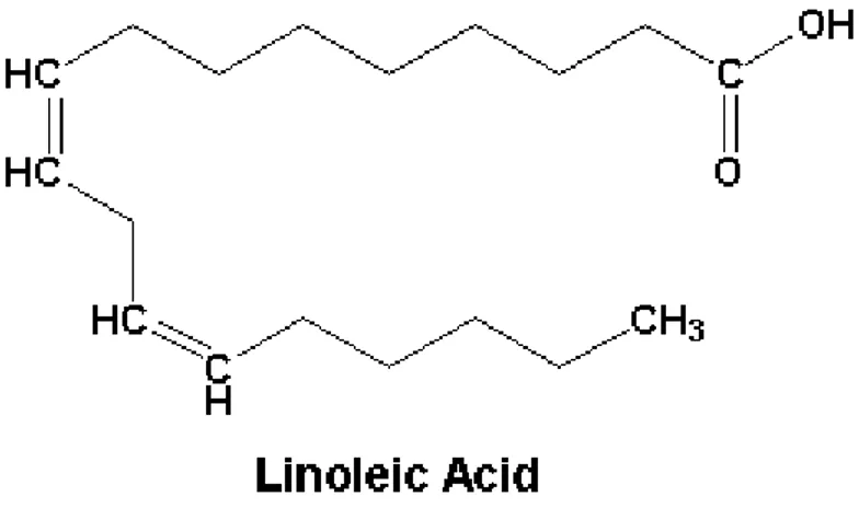 Ilustrasi 3. Struktur Kimia Asam Linoleat 