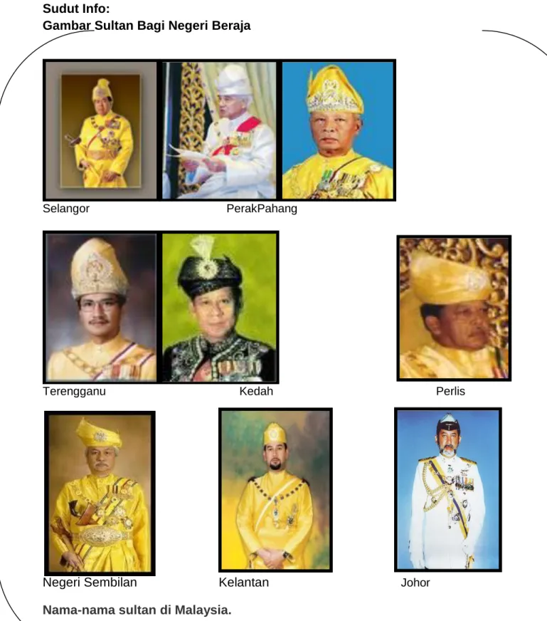 Gambar Sultan Bagi Negeri Beraja  