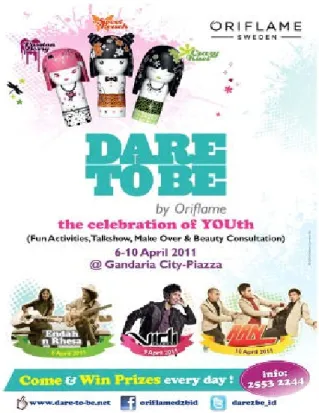 Gambar 3.3.2.2.Observasi Event (Iklan launching Dare TOBE)