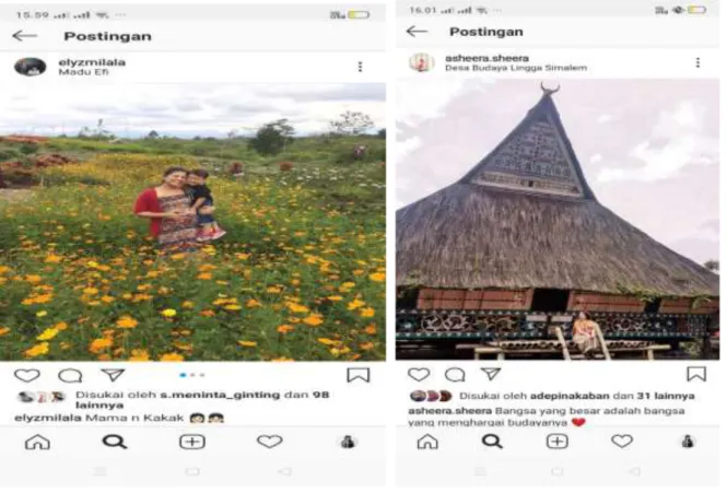 Foto dibawah ini merupakan beberapa contoh unggahan dari masyarakat yang melakukan perjalanan wisata ke  salah satu objek wisata baru di Kabupaten Karo