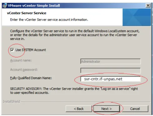 Gambar L1.4 tampilan vCenter Server Service  -  Vcenter server siap untuk di install 