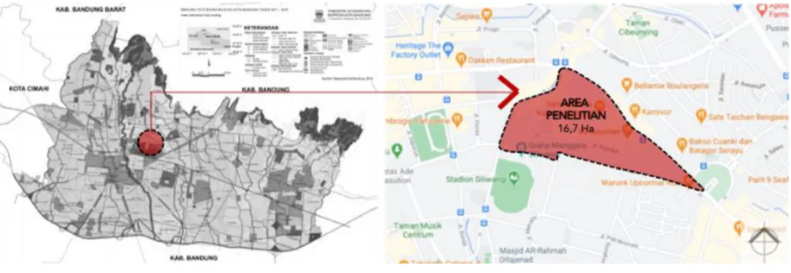 Gambar 4. Lokasi Kawasan Cihapit Bandung 