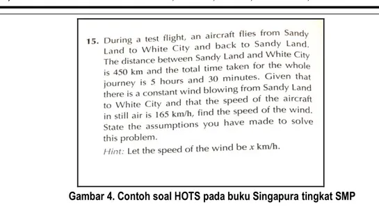 Gambar 4. Contoh soal HOTS pada buku Singapura tingkat SMP 