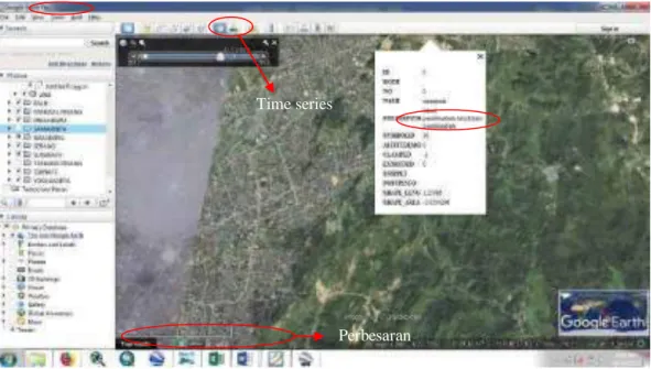 Gambar 3.4 Tampilan Jendela Google Earth Pro   (ArcGIS 10, 2017) 
