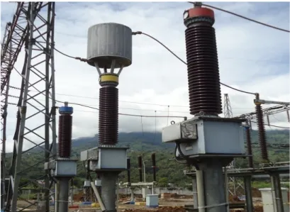 Gambar 3.4. Transformator Tegangan 150 kV GI padang Luar 3.4.3. Sakelar Pemutus Tenaga (PMT) atau Circuit Breaker (CB)