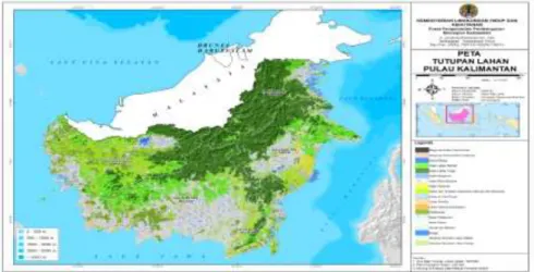 Gambar 2. Peta Tutupan Lahan Pulau Kalimantan 