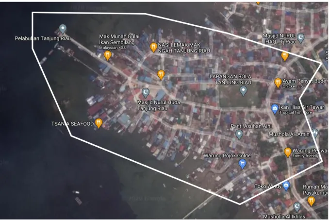Gambar 2. Lokasi Kampung Tua Tanjung Riau 