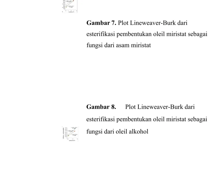 Gambar 6. Mekanisme  reaksi esterifikasi pembentukan oleil miristat (wax ester)