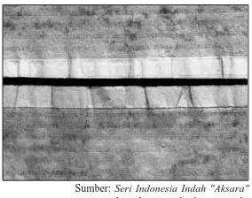Gambar 2.16 Cetakan kertas dari prasastitembaga Sembiran, Buleleng, Bali.