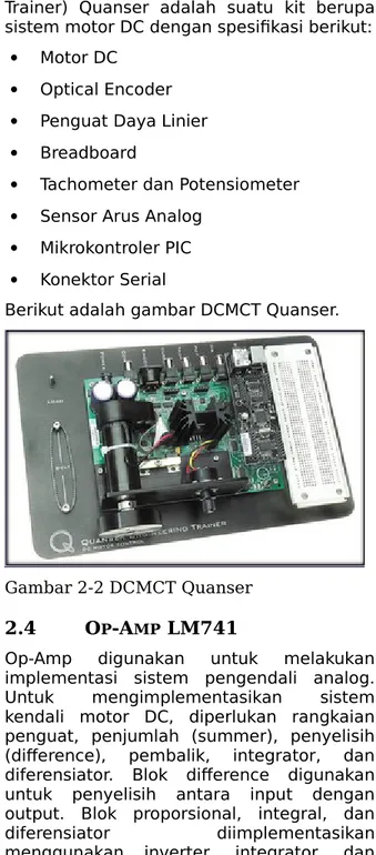 Gambar 2-3 LM741 Pinout Diagram 3. H ASIL DAN  A NALISIS