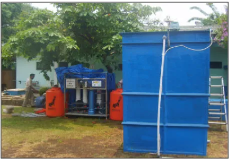 Gambar 10 : Ujicoba Pengolahan Air Minum Dengan Proses Biofiltrasi Dan   Ultrafiltrasi di PAM Taman Kota, Jakarta