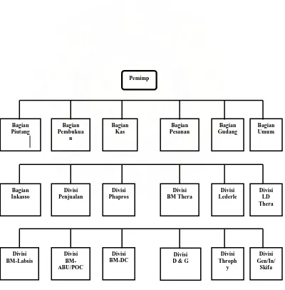 Gambar 4.1 : Struktur Organisasi PT. Rajawali Nusindo Cabang Medan Sumber : PT. Rajawali Nusindo Cabang Medan 