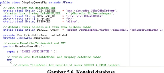 Gambar 5.6. Koneksi database 