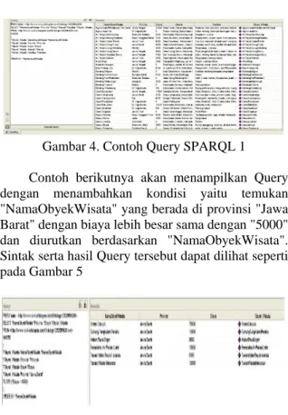 Gambar 5. Contoh Query SPARQL 2 