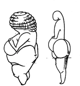 Şekil 4:  Willendotf Venüs’ü  (solda)  ve Lespugue  Venüs’ü  (sağda).
