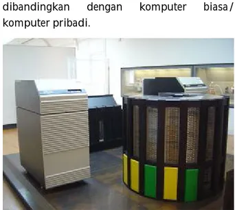 Gambar  2-1:  Gambar  super  komputer  (cray-2)  sebagai  komputer  tercepat  di  dunia pada tahun 1985 – 1989  Cluster Komputer 