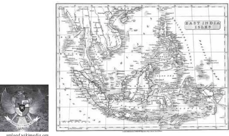 Gambar 1.1 Bangsa Indonesia dipersatukan karena memiliki satu kesatuan wilayah dan ideologi yang sa-ma, yaitu Pancasila.