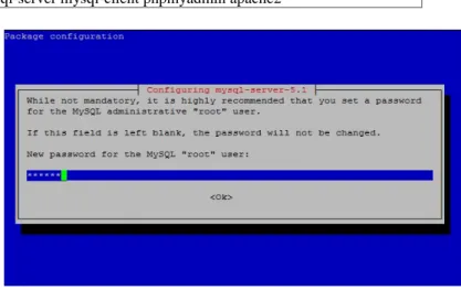 Gambar 25. Konfirmasi password Konfigurasi php Myadmin pilih apache.