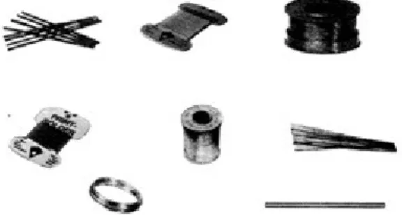 Gambar 12  Macam-macam bentuk timah solder Bahan tambah (flux, pasta, air keras)