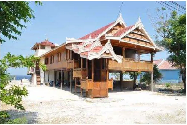 Gambar III.10 rumah khas Sulawesi Selatan 
