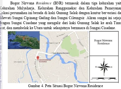 Gambar 4. Peta Situasi Bogor Nirwana Residence 
