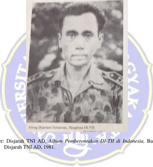 Foto Ateng Djaelani Setiawan, salahsatu Komandan DI/TII  yang merupakan mantan  komandan PETA 
