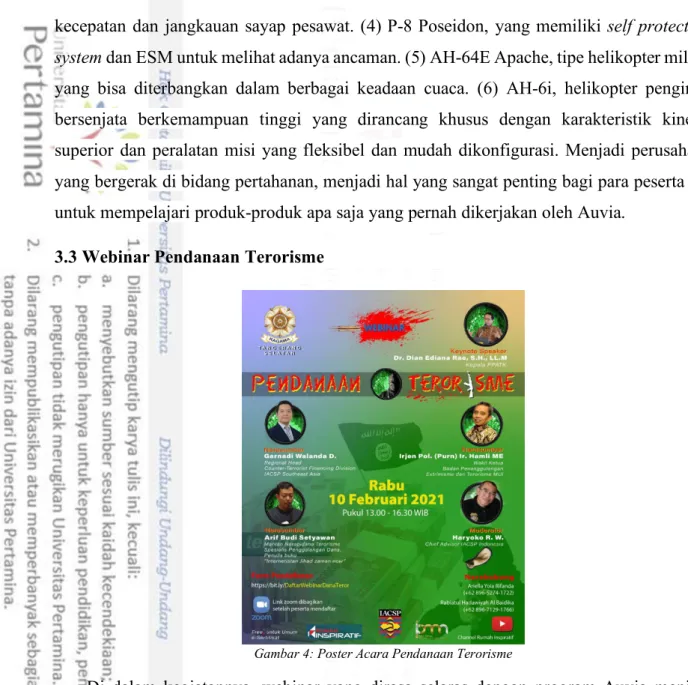 Gambar 4: Poster Acara Pendanaan Terorisme 