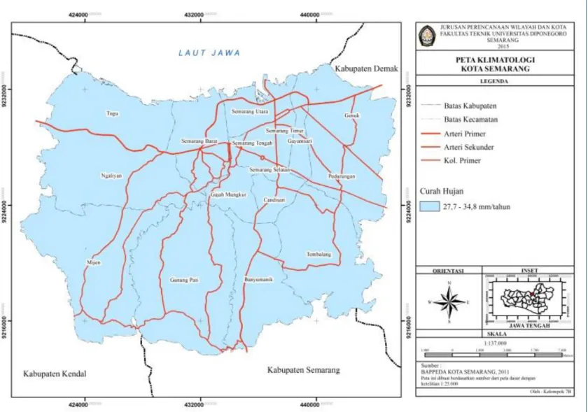 Gambar 4.5 Peta Klimatologi Kota Semarang 