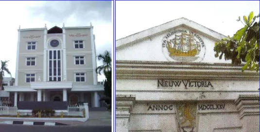 Gambar 4.1 Gerbang Laut Fort Victoria dan Kantor Walikota Ambon  