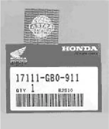 Gambar 3.2 Kemasan Honda dengan stiker “ASTRA” 